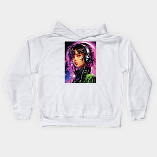 Melodic Dreams, Anime girls Kids Hoodie